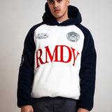Cream & Navy 2 Tone Remedy Sherpa Hoodie