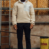 Sand 1/4 Zip Sherpa Jacket