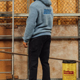 Petrol Tonal Sherpa Hoodie