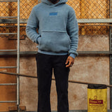 Petrol Tonal Sherpa Hoodie