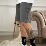 Grey Carpenter Denim Shorts