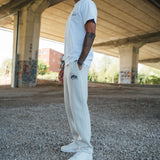 Moon Grey Bubble Straight Leg Joggers