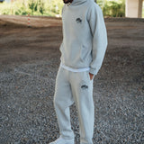 Moon Grey Bubble Straight Leg Joggers