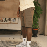 Mocha Brown Cargo Shorts