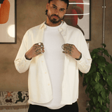 Ecru Cotton Overshirt