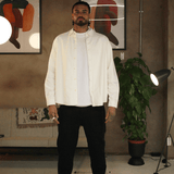 Ecru Cotton Overshirt