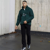 Dove RMDY. Bottle Green 1/4 Zip Fleece