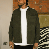 Khaki Cotton Corduroy Overshirt
