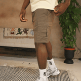 Mocha Brown Cargo Shorts