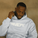 Pastel Blue Blurred RMDY. Graphic Hoodie