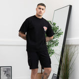 Black Colour Block Graphic Tee