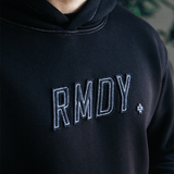 Black Contrast Stitch RMDY. Hoodie